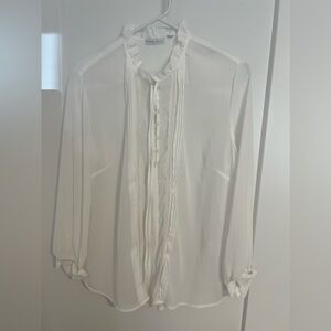 Elegant White Women's Blouse